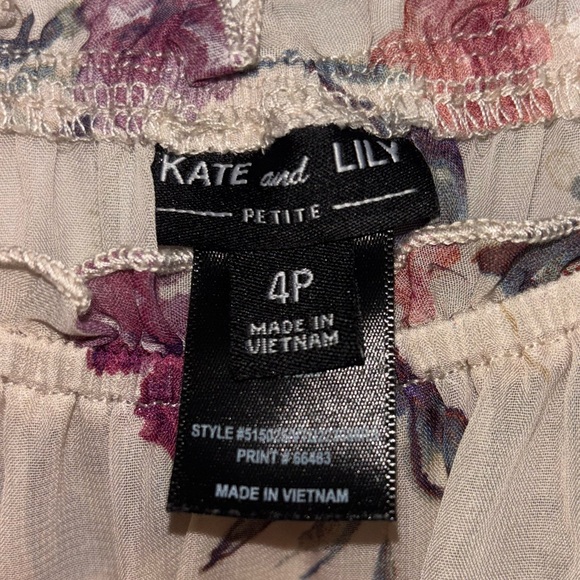 Kate and Lily Petite Floral Print Women's Dress - Picture 3 of 4